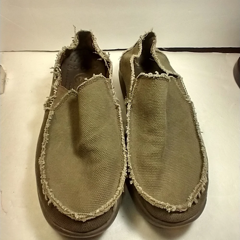Crocs Santa Cruz Slip On Canvas Loafers Shoes Men's sz 8